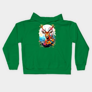 Deer Illustration Kids Hoodie